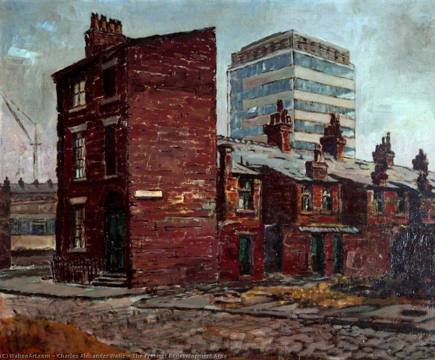 Wikioo.org - The Encyclopedia of Fine Arts - Painting, Artwork by Charles Alexander Wells - The Precinct Redevelopment Area