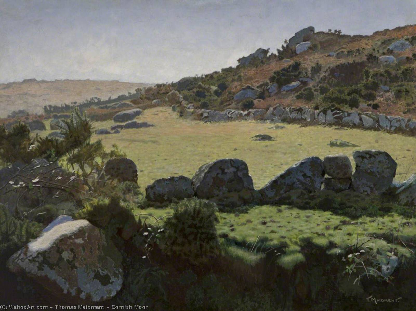Wikioo.org - The Encyclopedia of Fine Arts - Painting, Artwork by Thomas Maidment - Cornish Moor