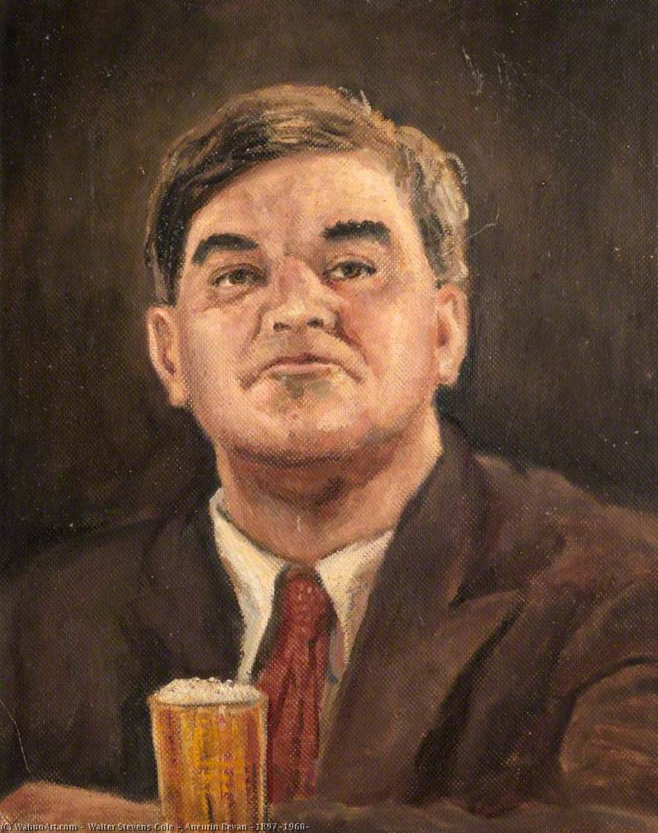 Wikioo.org - The Encyclopedia of Fine Arts - Painting, Artwork by Walter Stevens Cole - Aneurin Bevan (1897–1960)