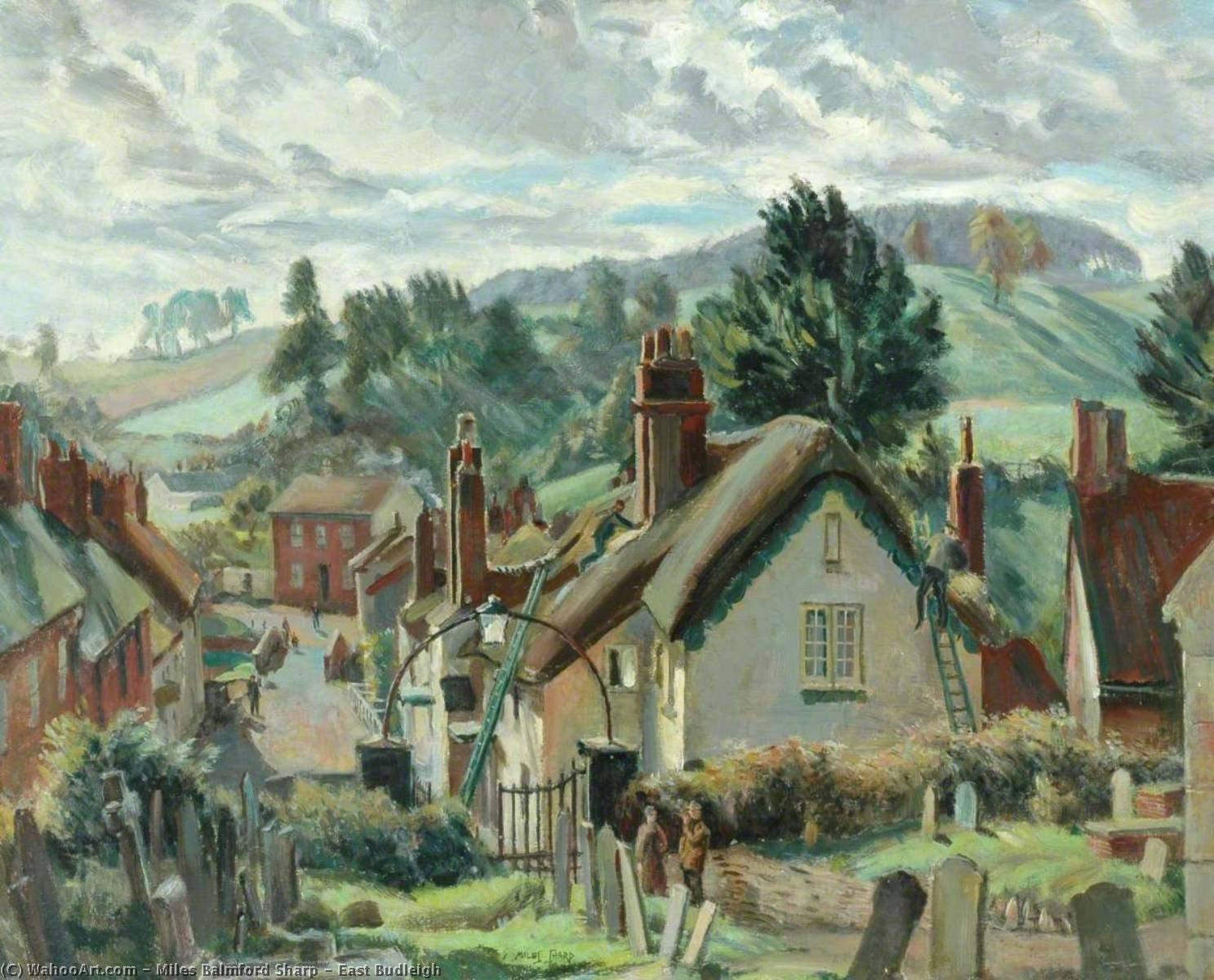 Wikioo.org - The Encyclopedia of Fine Arts - Painting, Artwork by Miles Balmford Sharp - East Budleigh