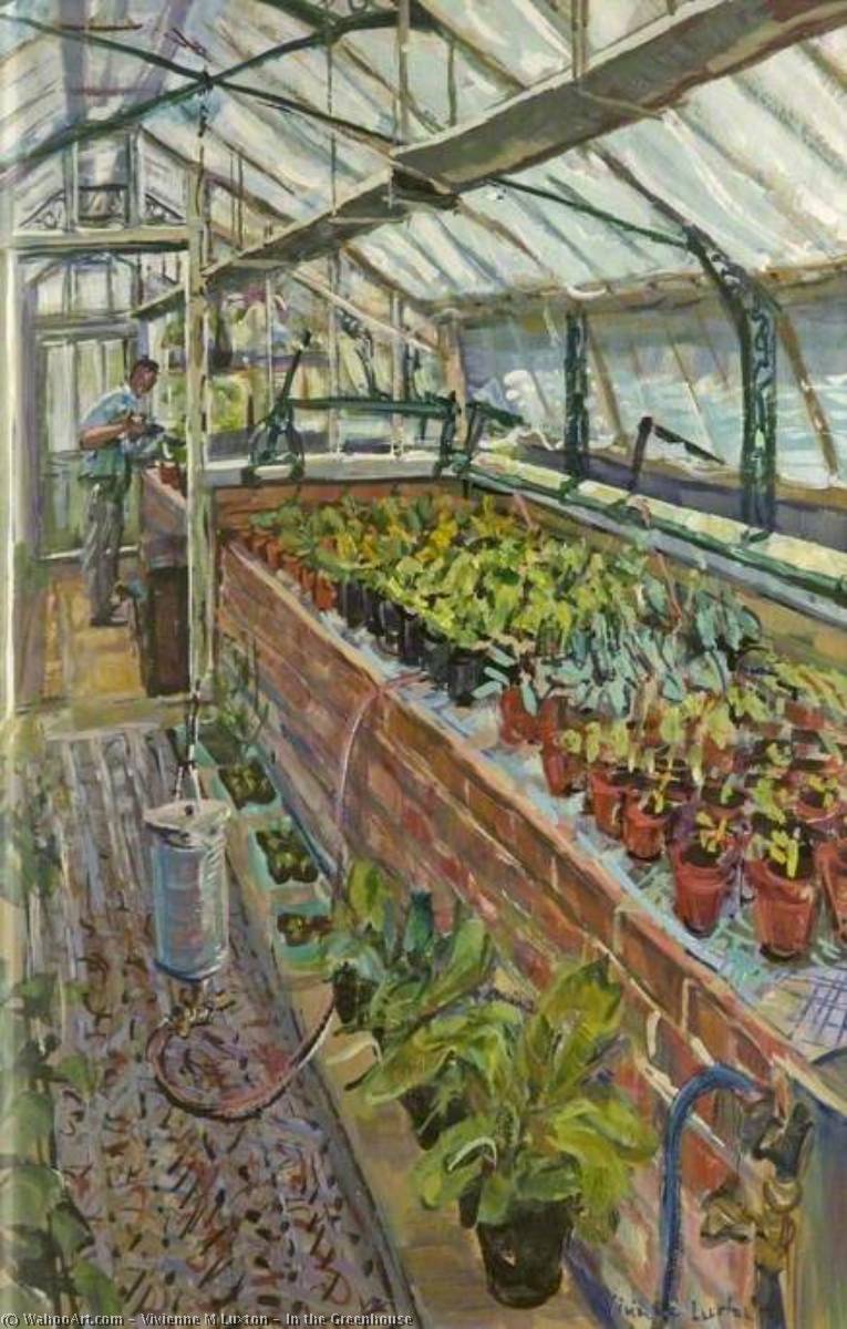 Wikioo.org - The Encyclopedia of Fine Arts - Painting, Artwork by Vivienne M Luxton - In the Greenhouse