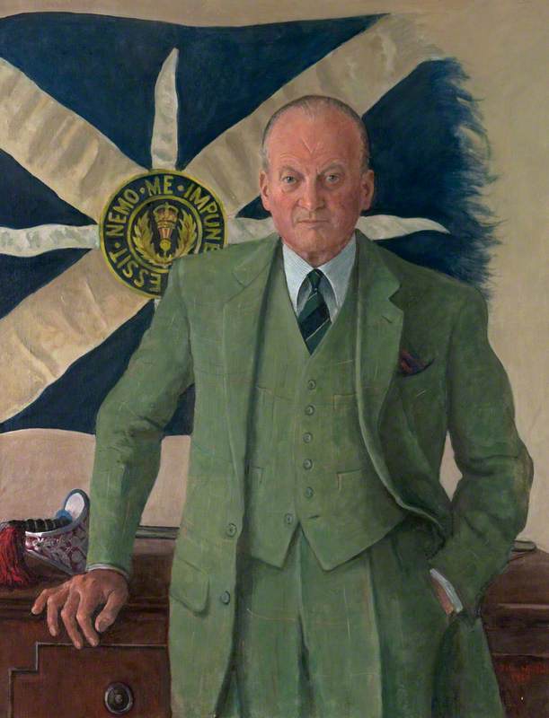 Wikioo.org - The Encyclopedia of Fine Arts - Painting, Artwork by John Whittall - Lieutenant Colonel Mike Evetts (1917–2001), MC
