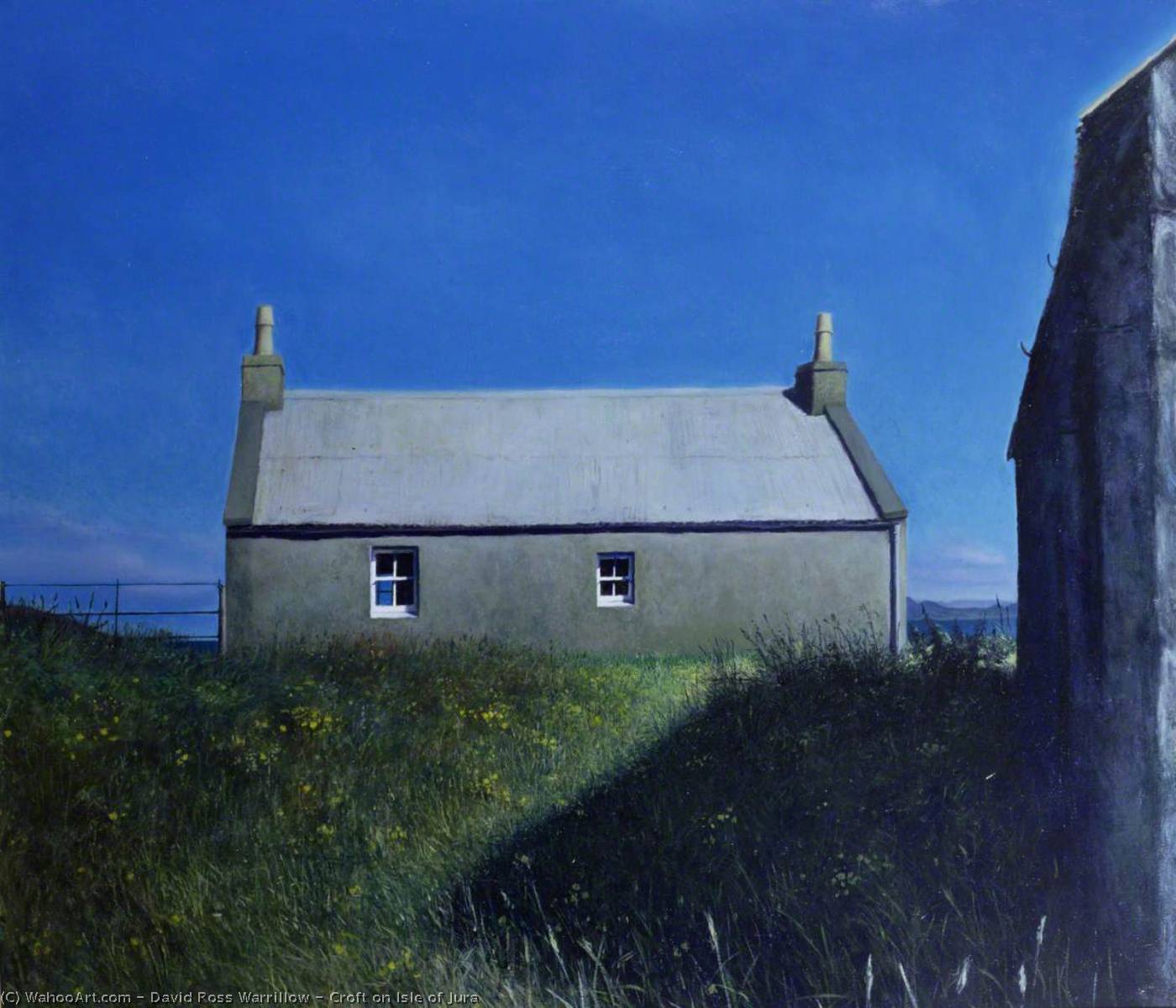 Wikioo.org - The Encyclopedia of Fine Arts - Painting, Artwork by David Ross Warrillow - Croft on Isle of Jura