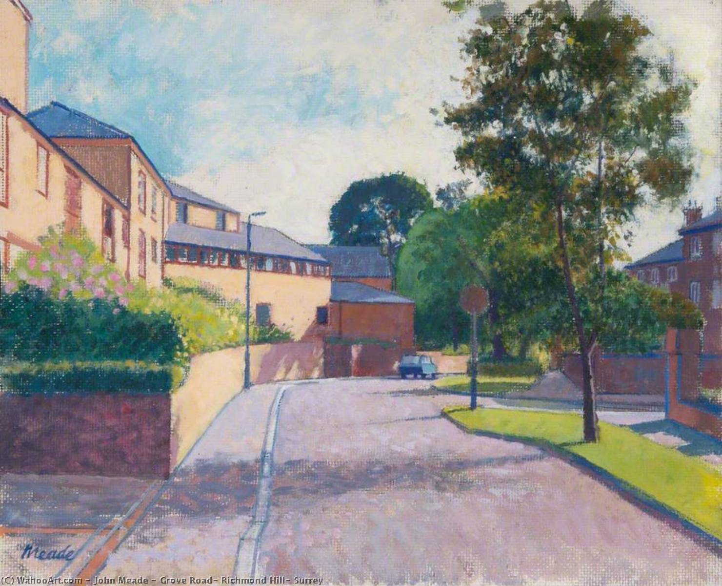 Wikioo.org - The Encyclopedia of Fine Arts - Painting, Artwork by John Meade - Grove Road, Richmond Hill, Surrey