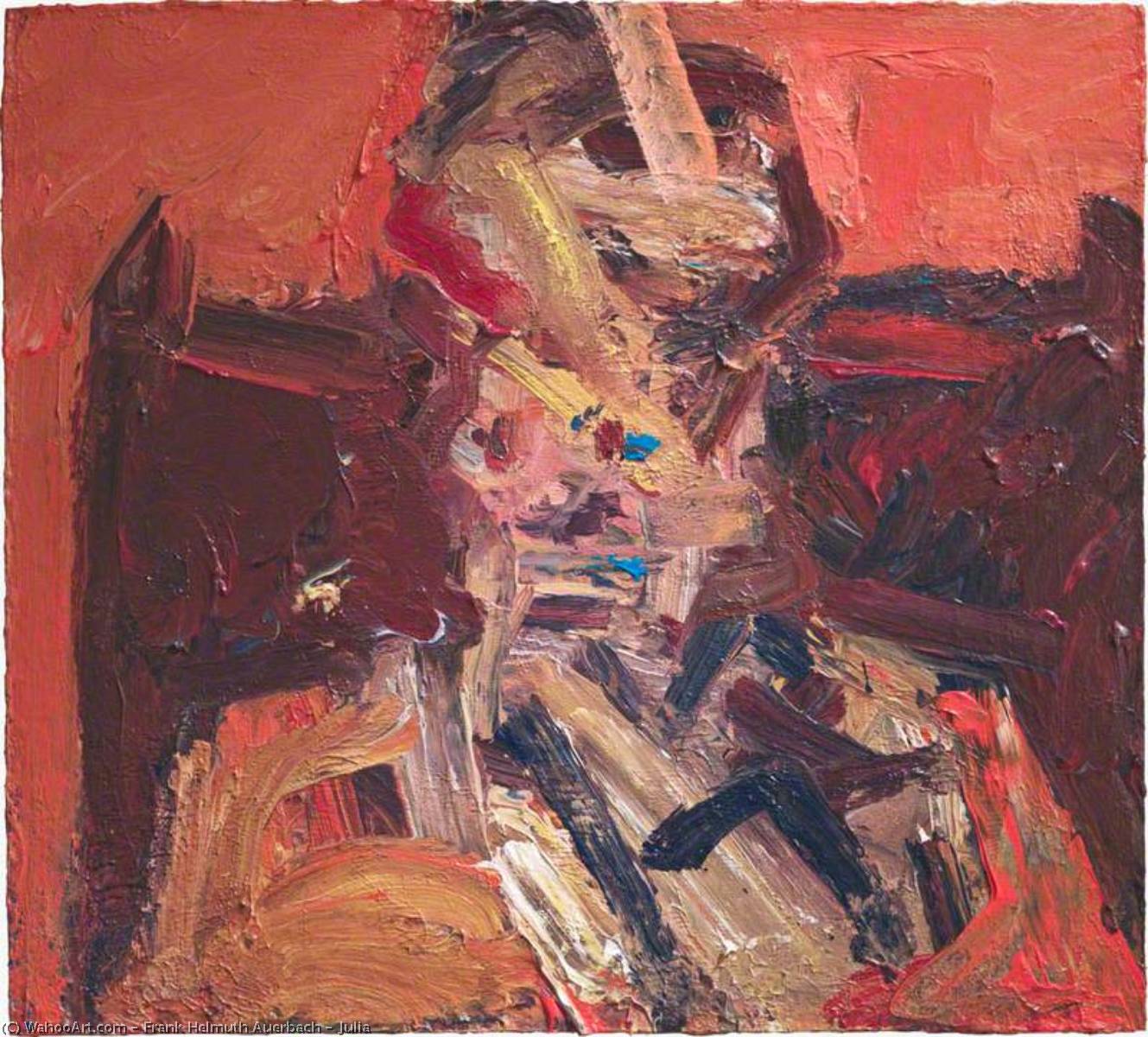 Wikioo.org - The Encyclopedia of Fine Arts - Painting, Artwork by Frank Helmuth Auerbach - Julia