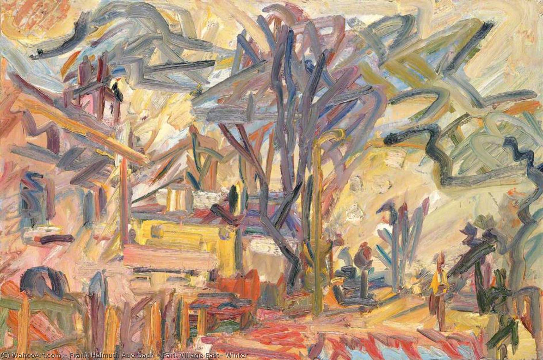 Wikioo.org - The Encyclopedia of Fine Arts - Painting, Artwork by Frank Helmuth Auerbach - Park Village East, Winter