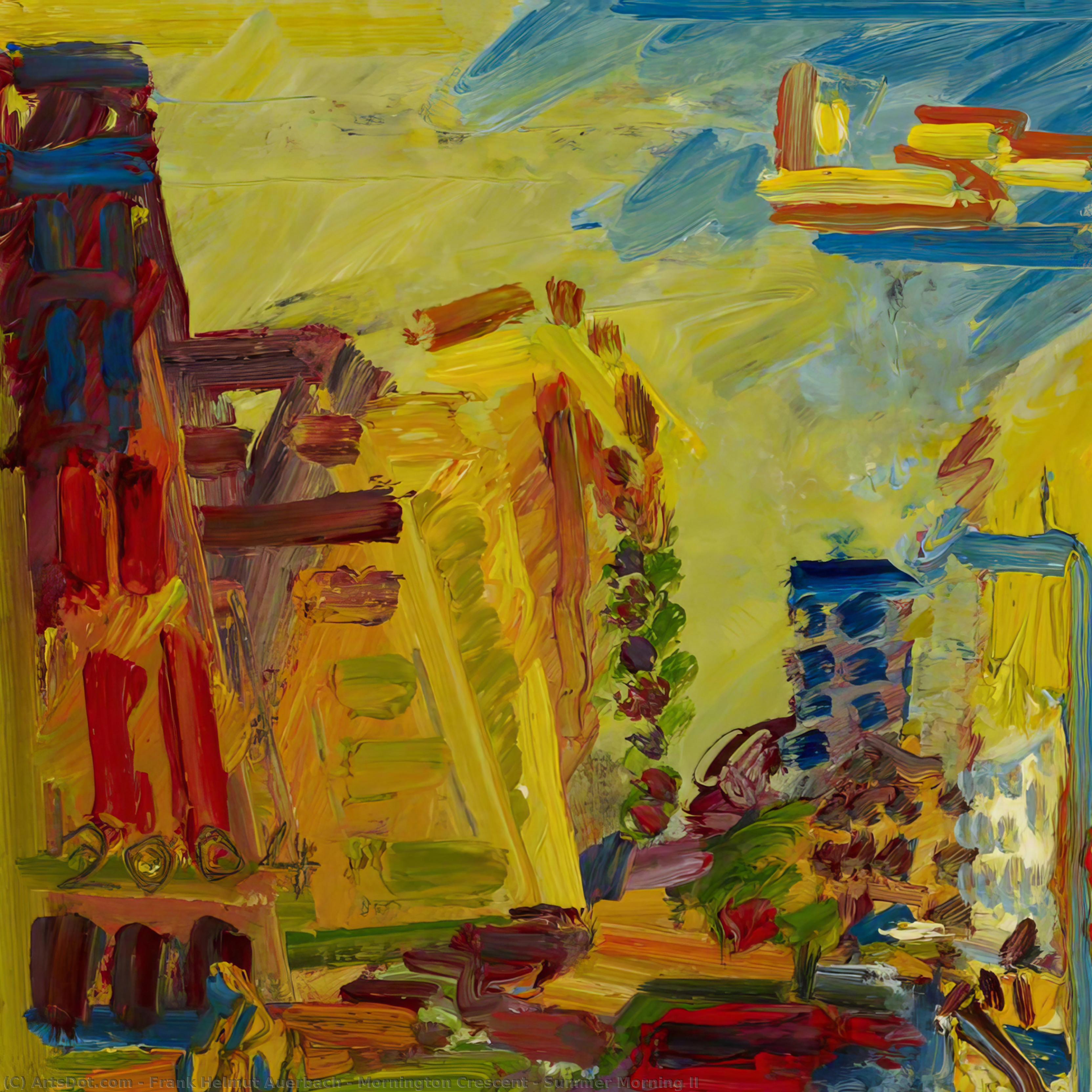 Wikioo.org - The Encyclopedia of Fine Arts - Painting, Artwork by Frank Helmuth Auerbach - Mornington Crescent – Summer Morning II