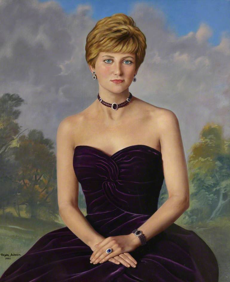 Wikioo.org - The Encyclopedia of Fine Arts - Painting, Artwork by Douglas Hardinge Anderson - Diana (1961–1997), Princess of Wales