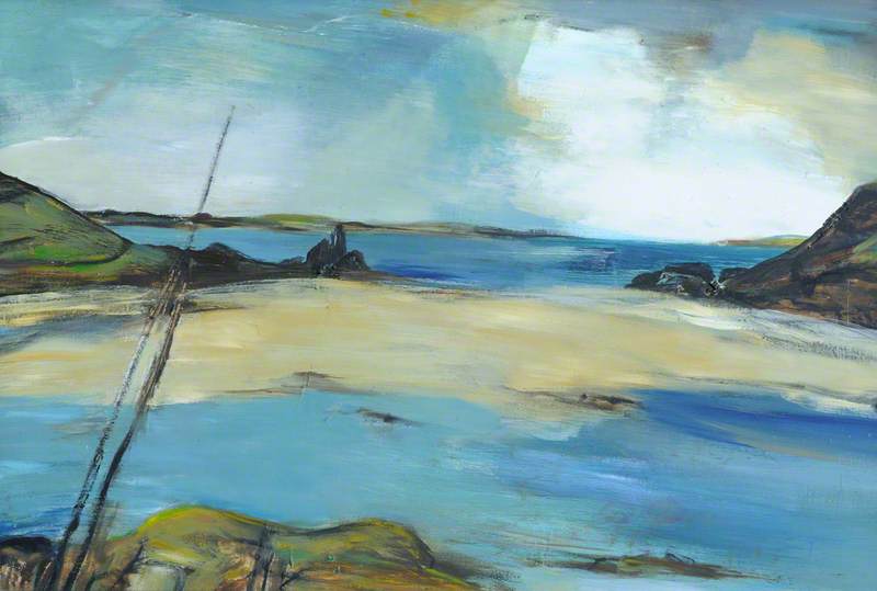 Wikioo.org - The Encyclopedia of Fine Arts - Painting, Artwork by Margo Maeckelberghe - Sand Bar, Scilly