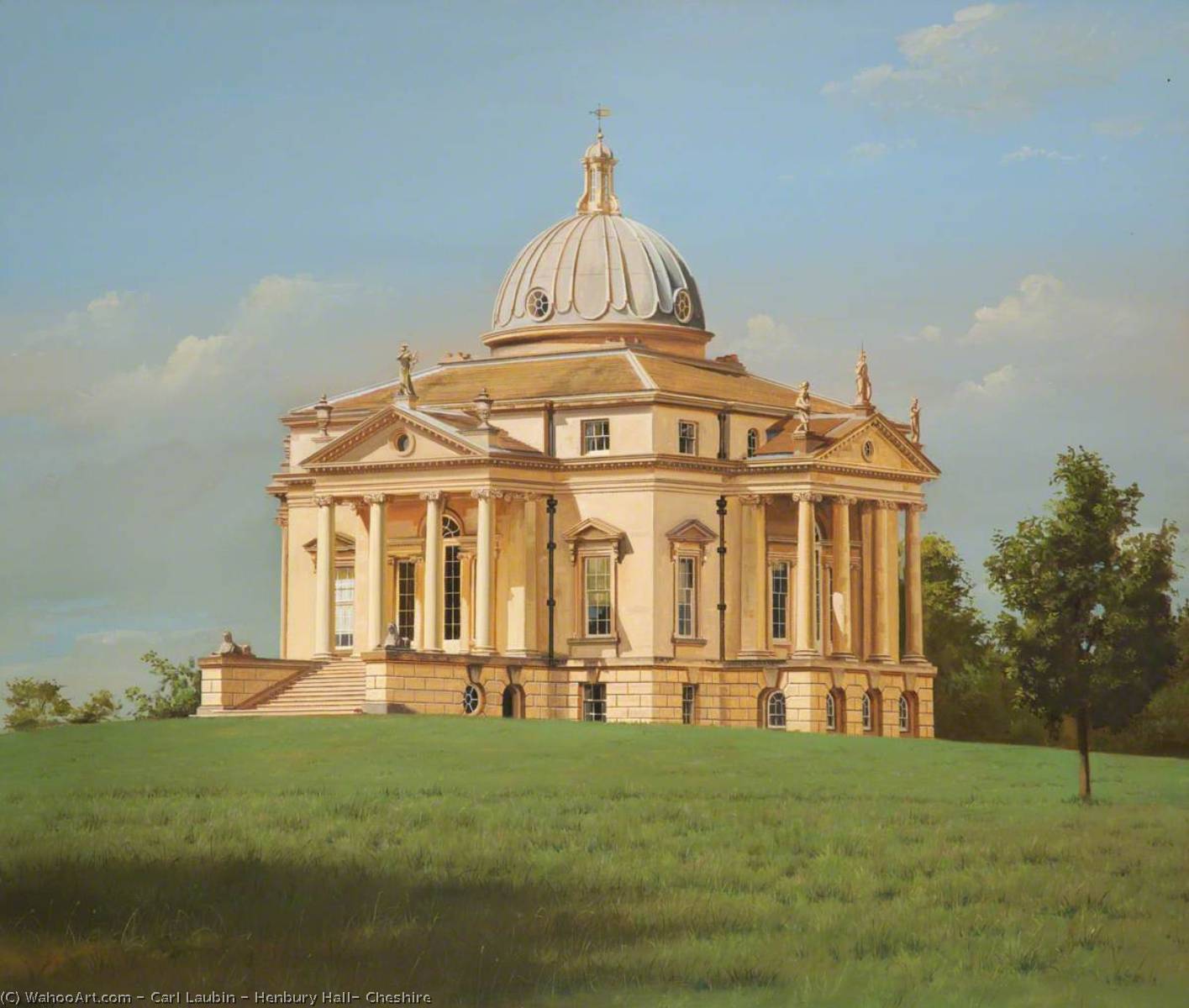 Wikioo.org - The Encyclopedia of Fine Arts - Painting, Artwork by Carl Laubin - Henbury Hall, Cheshire