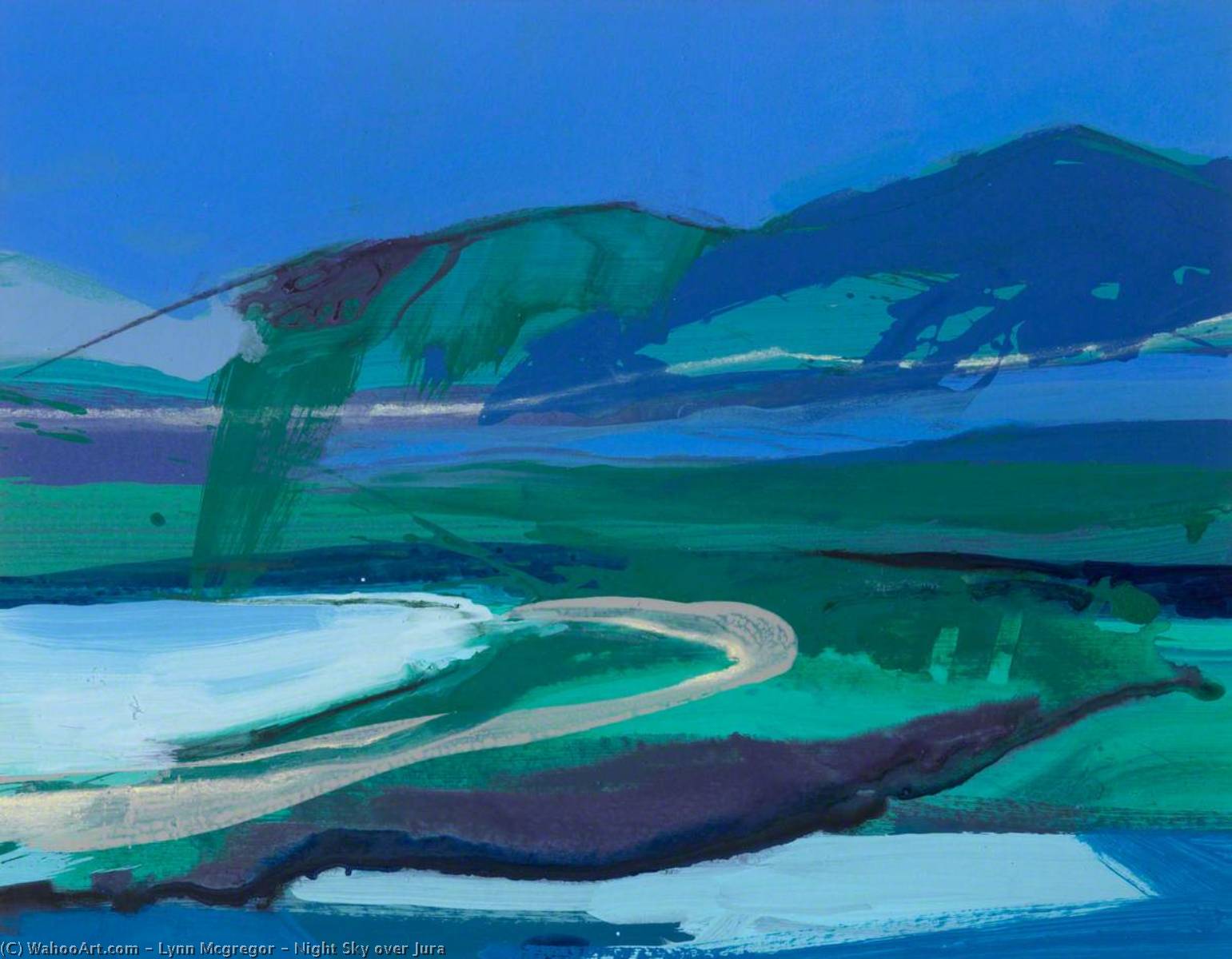WikiOO.org - Encyclopedia of Fine Arts - Lukisan, Artwork Lynn Mcgregor - Night Sky over Jura