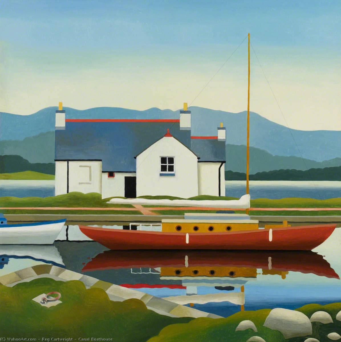 Wikioo.org - The Encyclopedia of Fine Arts - Painting, Artwork by Reg Cartwright - Canal Boathouse