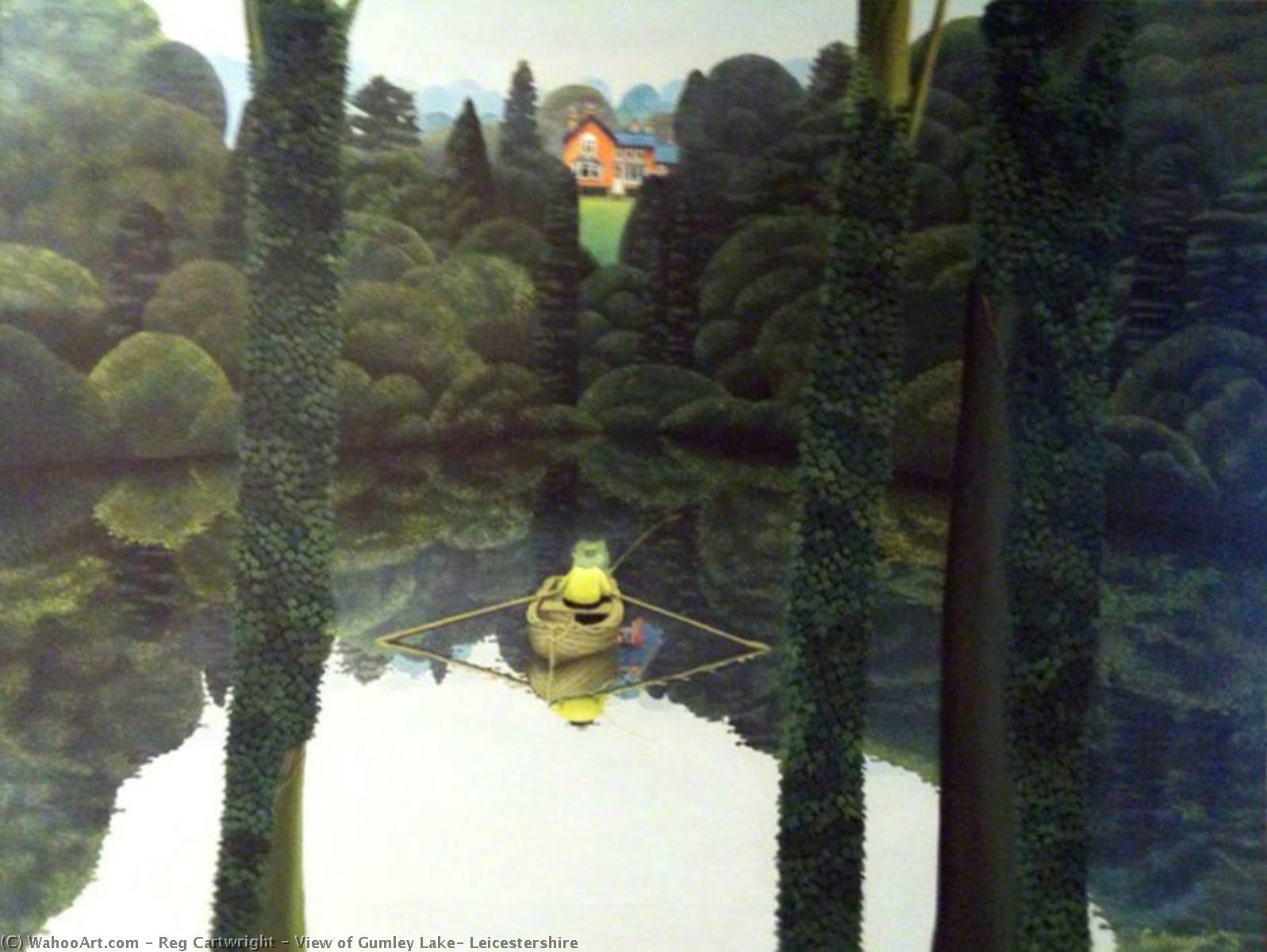 Wikioo.org - The Encyclopedia of Fine Arts - Painting, Artwork by Reg Cartwright - View of Gumley Lake, Leicestershire
