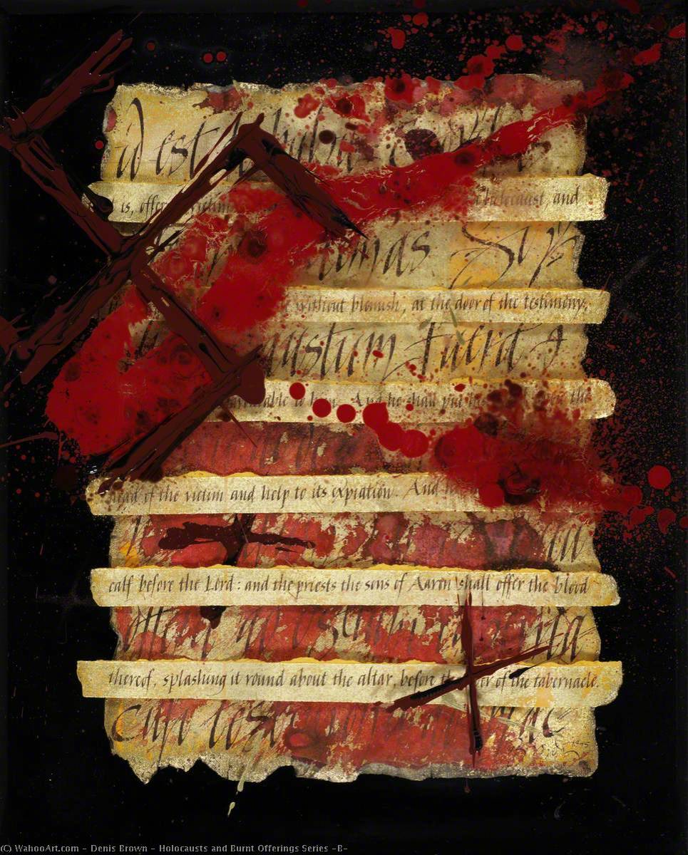 Wikioo.org - สารานุกรมวิจิตรศิลป์ - จิตรกรรม Denis Brown - Holocausts and Burnt Offerings Series (B)
