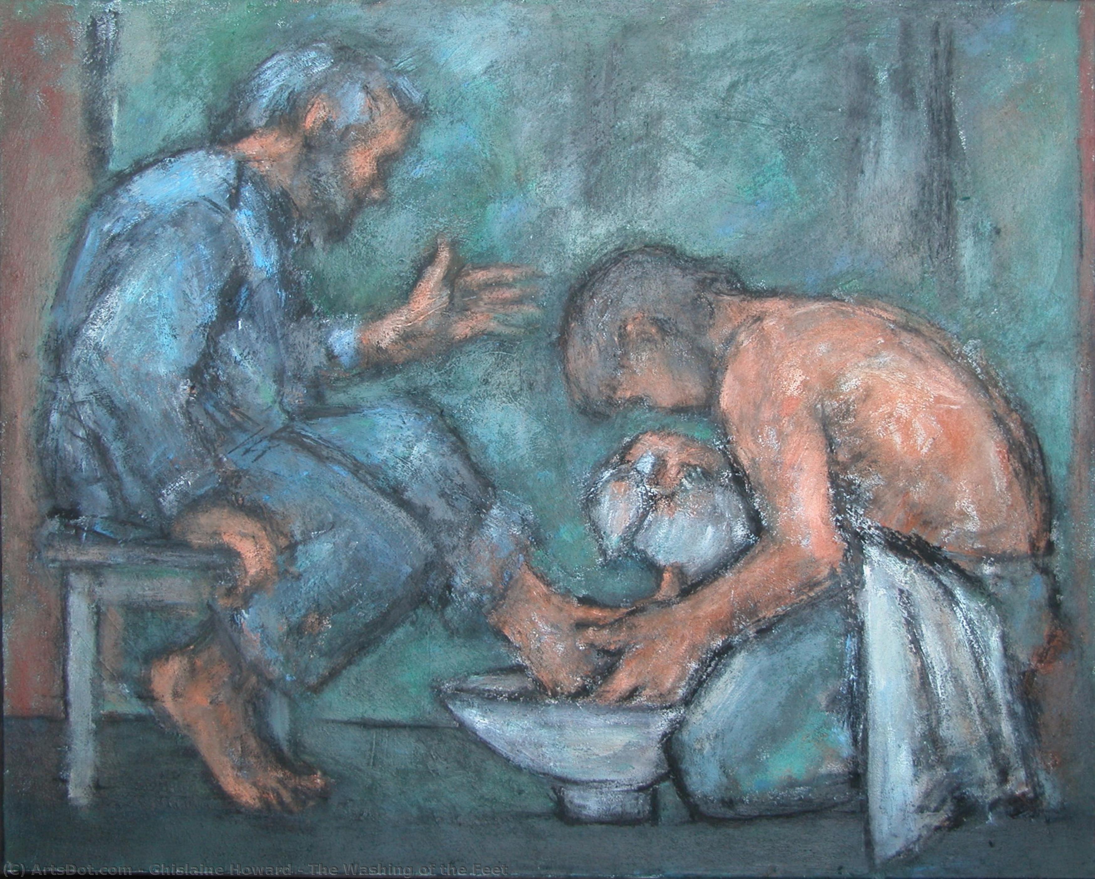 Wikioo.org - The Encyclopedia of Fine Arts - Painting, Artwork by Ghislaine Howard - The Washing of the Feet