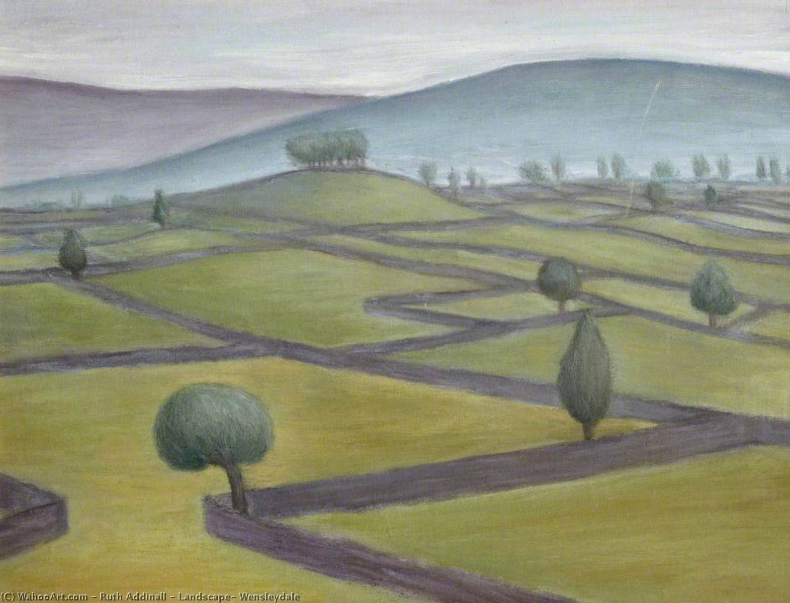 Wikioo.org - The Encyclopedia of Fine Arts - Painting, Artwork by Ruth Addinall - Landscape, Wensleydale