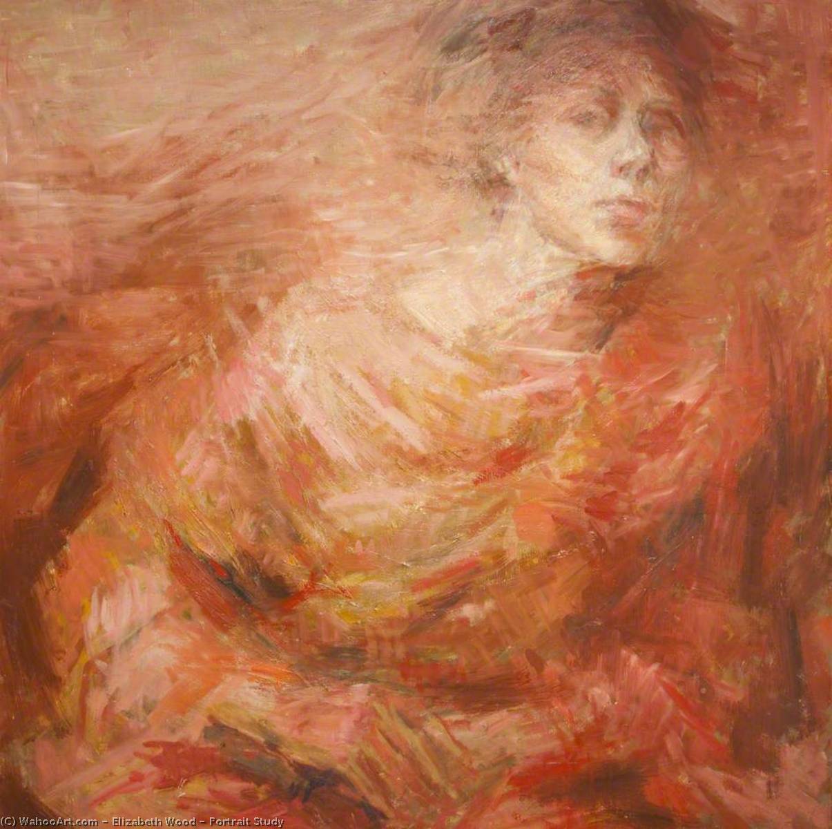 Wikioo.org - The Encyclopedia of Fine Arts - Painting, Artwork by Elizabeth Wood - Portrait Study