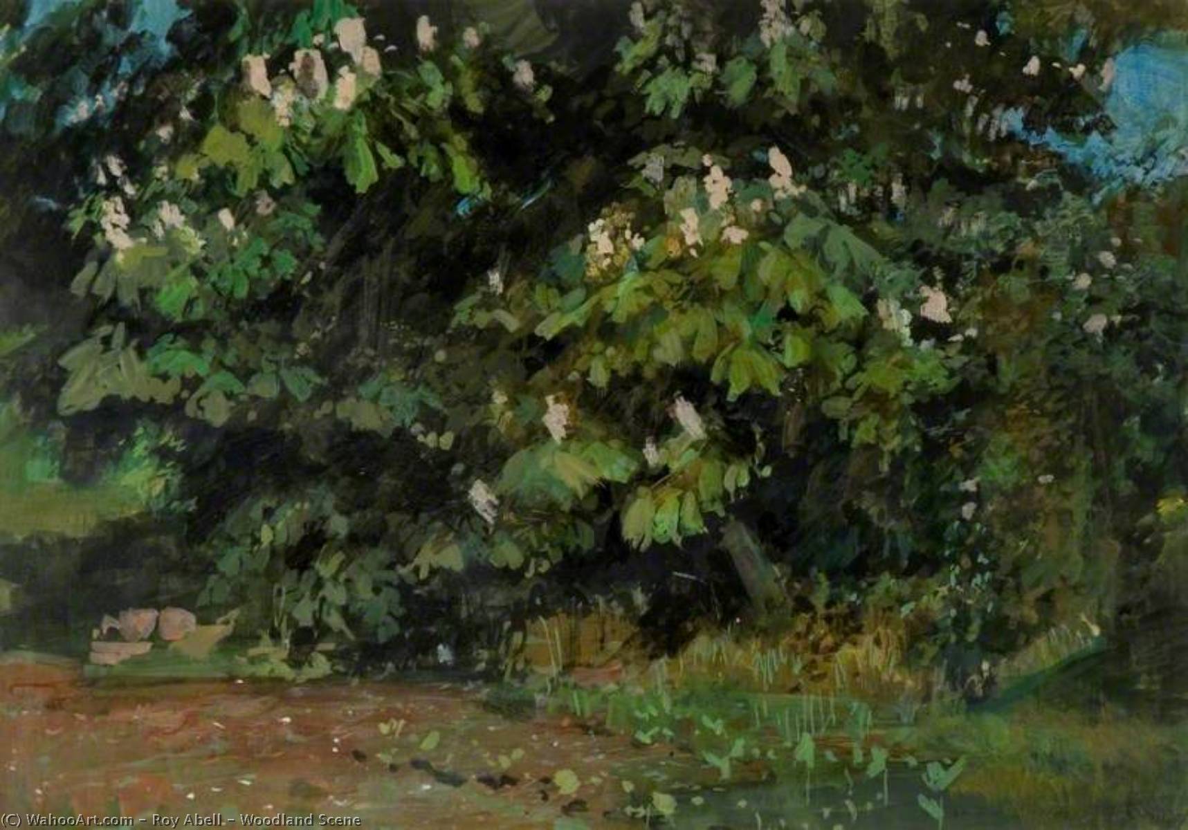Wikioo.org - The Encyclopedia of Fine Arts - Painting, Artwork by Roy Abell - Woodland Scene