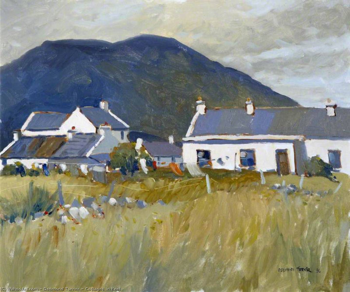 Wikioo.org - The Encyclopedia of Fine Arts - Painting, Artwork by Desmond Turner - Cottages in Keel