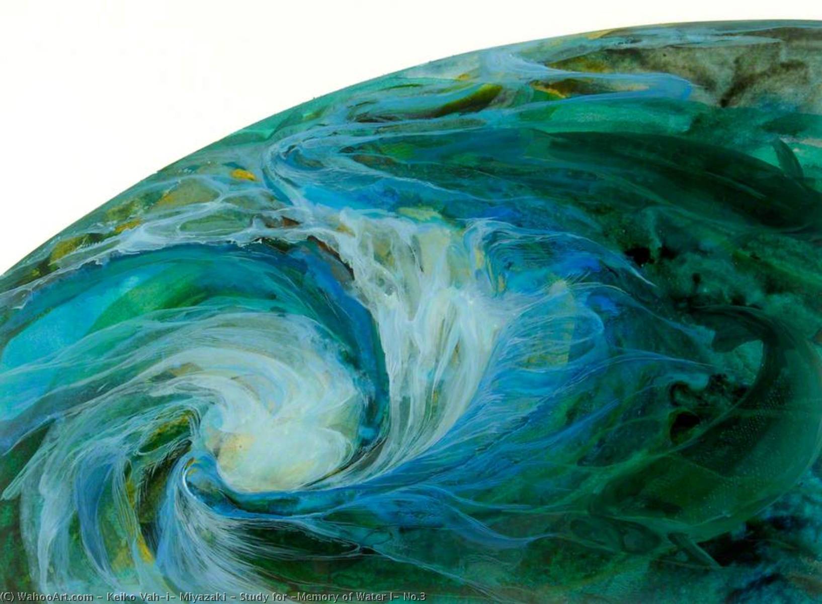 Wikioo.org - The Encyclopedia of Fine Arts - Painting, Artwork by Keiko Vahčič Miyazaki - Study for 'Memory of Water I' No.3