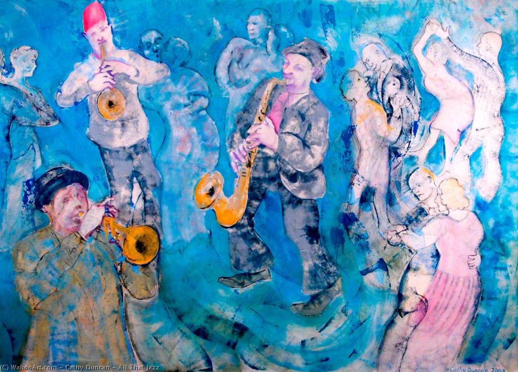 Wikioo.org - The Encyclopedia of Fine Arts - Painting, Artwork by Cathy Duncan - All That Jazz