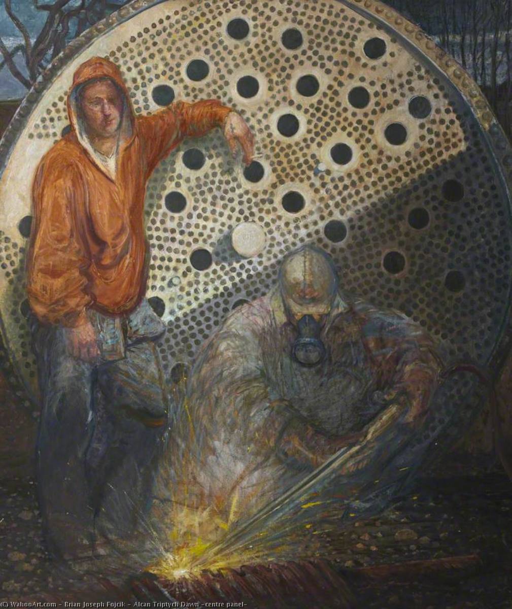 Wikioo.org - The Encyclopedia of Fine Arts - Painting, Artwork by Brian Joseph Fojcik - Alcan Triptych Dawn (centre panel)