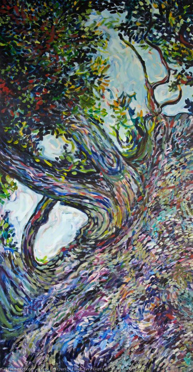 WikiOO.org - دایره المعارف هنرهای زیبا - نقاشی، آثار هنری Mark Bearpark - Large Tree Diptych (diptych, left panel)
