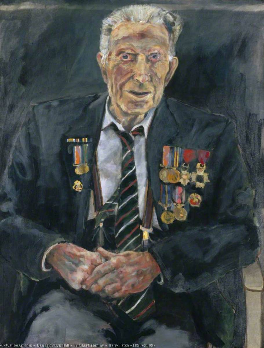 Wikioo.org - The Encyclopedia of Fine Arts - Painting, Artwork by Dan Llywelyn Hall - The Last Tommy – Harry Patch (1898–2009)