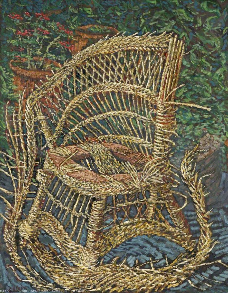 Wikioo.org - The Encyclopedia of Fine Arts - Painting, Artwork by Gerald Albert Cains - Broken Chair