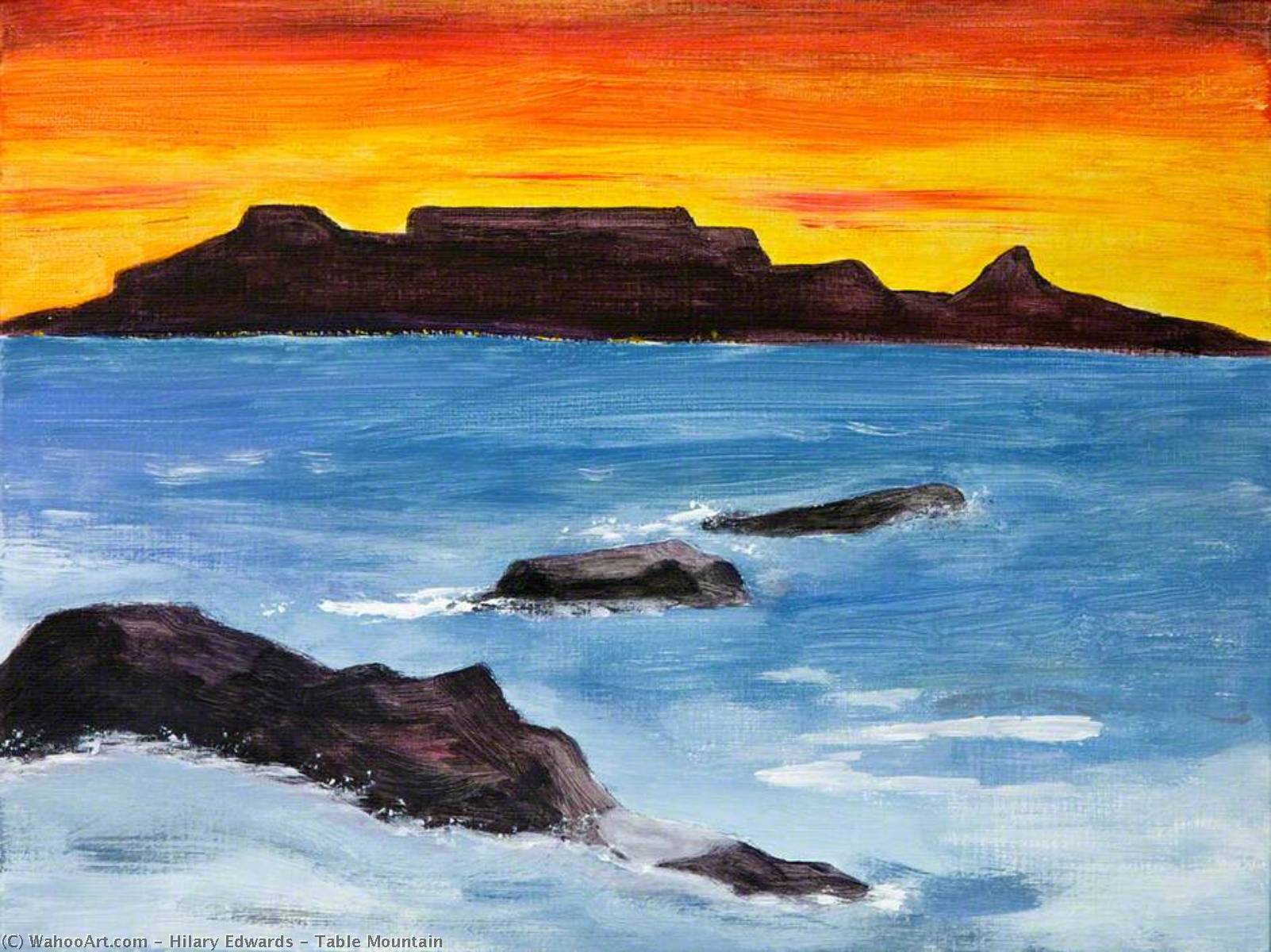 Wikioo.org - The Encyclopedia of Fine Arts - Painting, Artwork by Hilary Edwards - Table Mountain