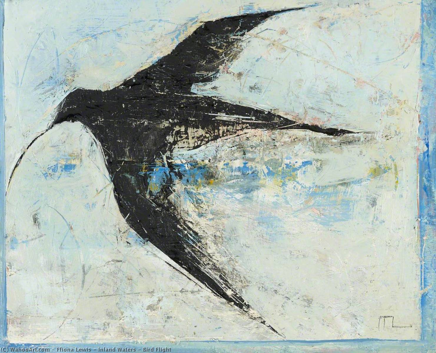 Wikioo.org - The Encyclopedia of Fine Arts - Painting, Artwork by Ffiona Lewis - Inland Waters – Bird Flight