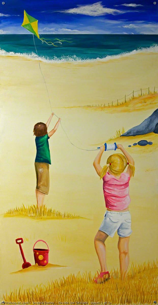 Wikioo.org - สารานุกรมวิจิตรศิลป์ - จิตรกรรม Jessica Turley - Beside the Seaside (panel 3 of 5)