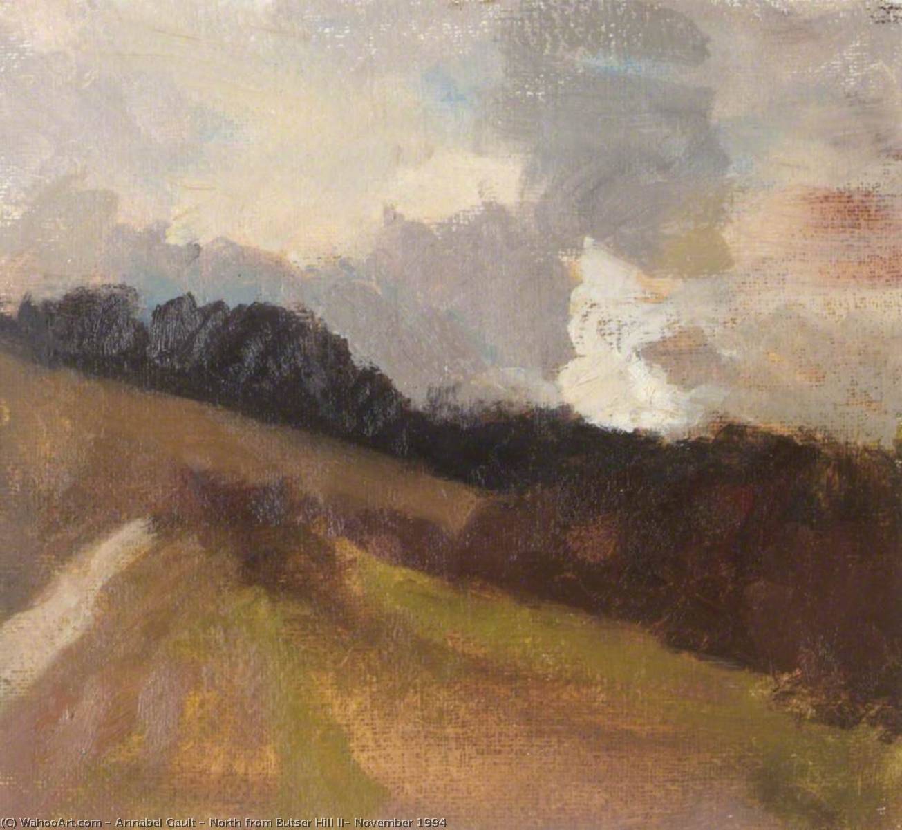 WikiOO.org - Encyclopedia of Fine Arts - Lukisan, Artwork Annabel Gault - North from Butser Hill II, November 1994