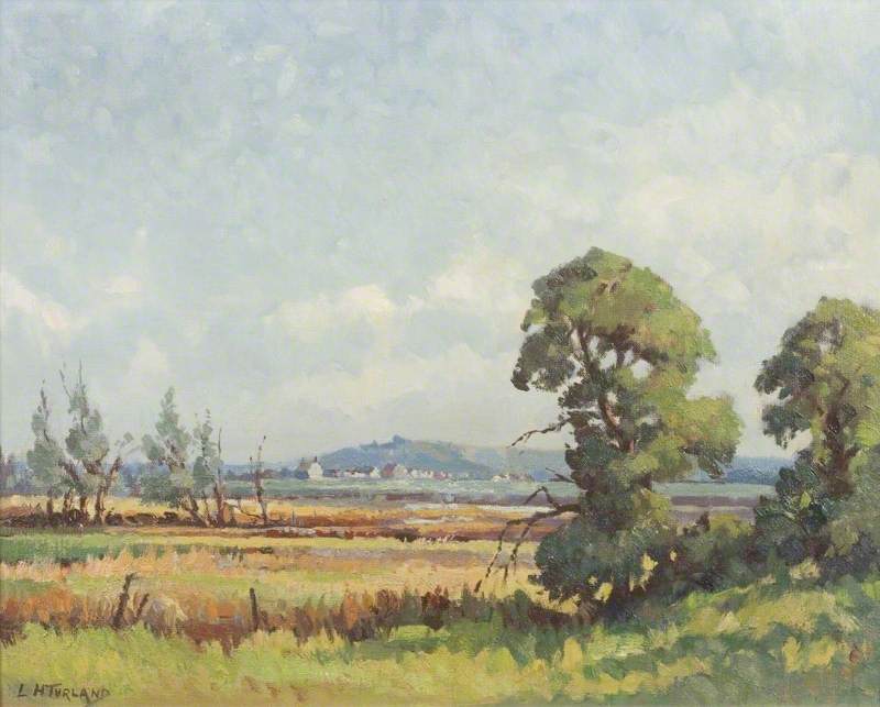Wikioo.org - The Encyclopedia of Fine Arts - Painting, Artwork by Leonard Herbert Turland - Suffolk Marshes