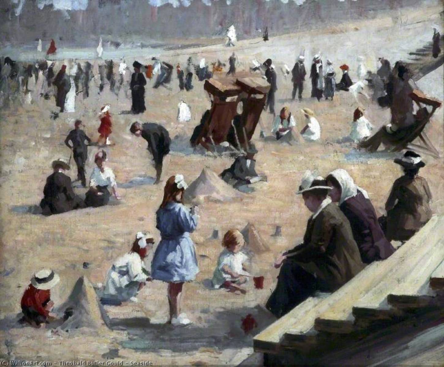 Wikioo.org - The Encyclopedia of Fine Arts - Painting, Artwork by Theobald Butler Gould - Seaside