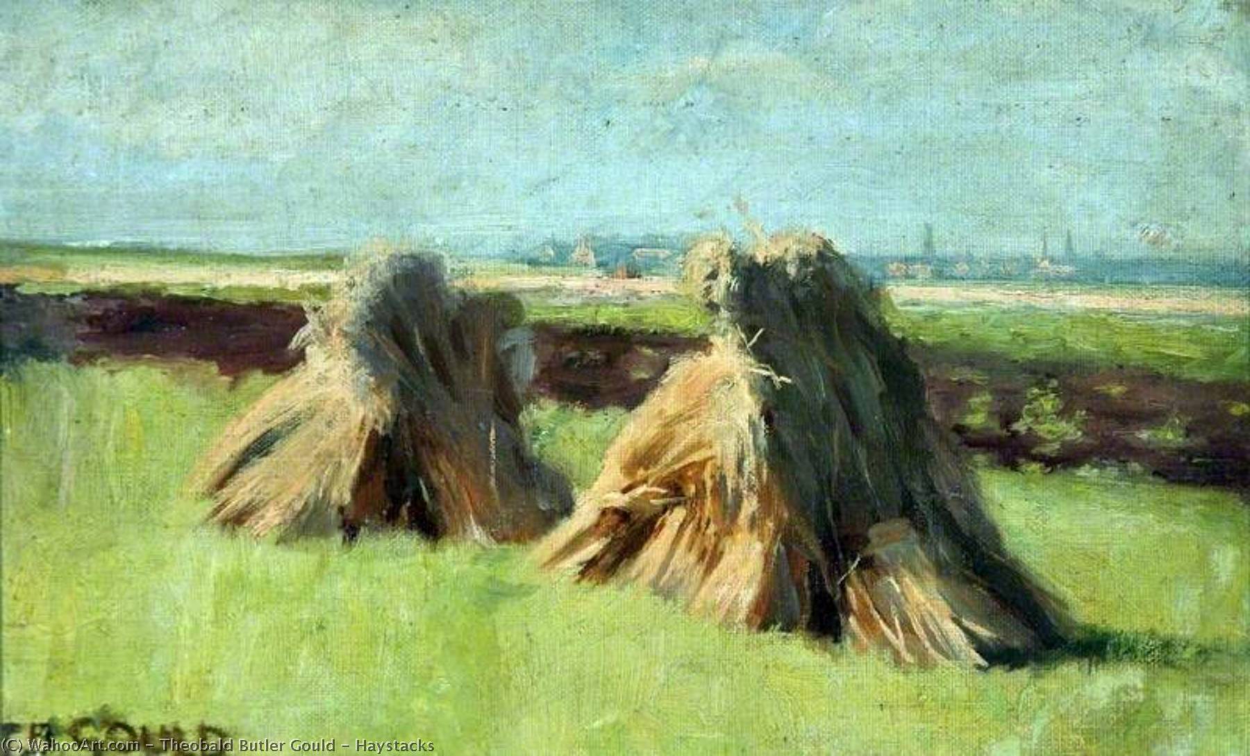 Wikioo.org - The Encyclopedia of Fine Arts - Painting, Artwork by Theobald Butler Gould - Haystacks