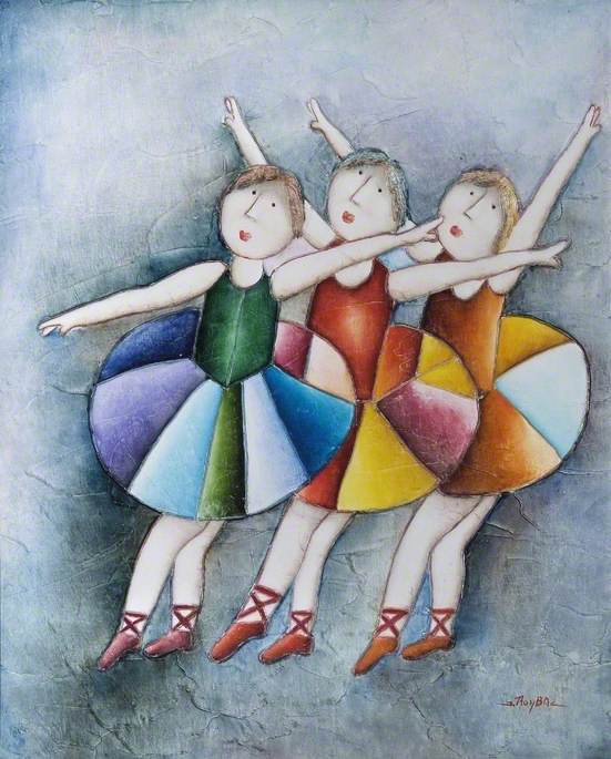 Wikioo.org - The Encyclopedia of Fine Arts - Painting, Artwork by Joyce Roybal - Three Ballerinas