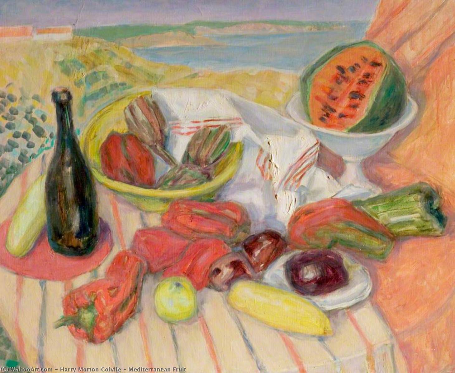 Wikioo.org - The Encyclopedia of Fine Arts - Painting, Artwork by Harry Morton Colvile - Mediterranean Fruit