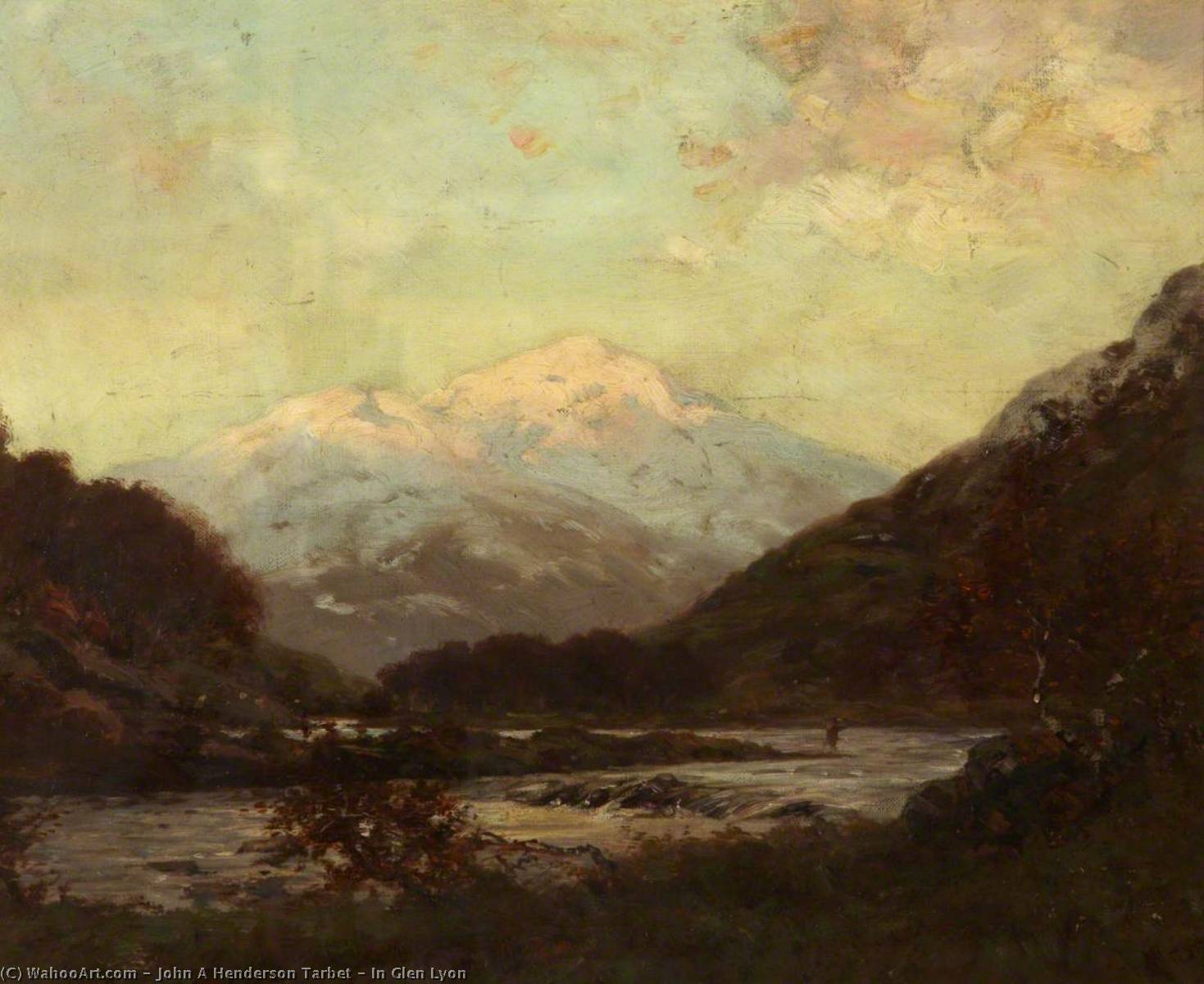 Wikioo.org - The Encyclopedia of Fine Arts - Painting, Artwork by John A Henderson Tarbet - In Glen Lyon