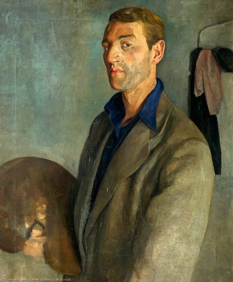 Wikioo.org - The Encyclopedia of Fine Arts - Painting, Artwork by Gilbert Mason - Self Portrait