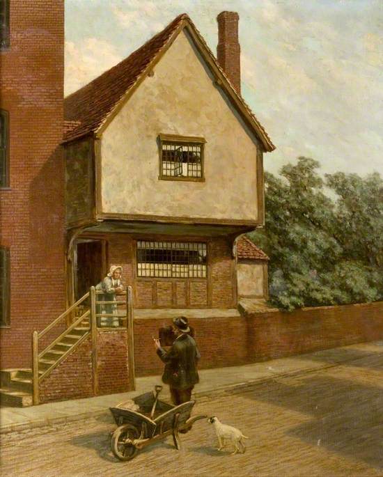 Wikioo.org - The Encyclopedia of Fine Arts - Painting, Artwork by Alfred Ernest Buckner - Pedder's House, Upper George Street, Luton, Bedfordshire