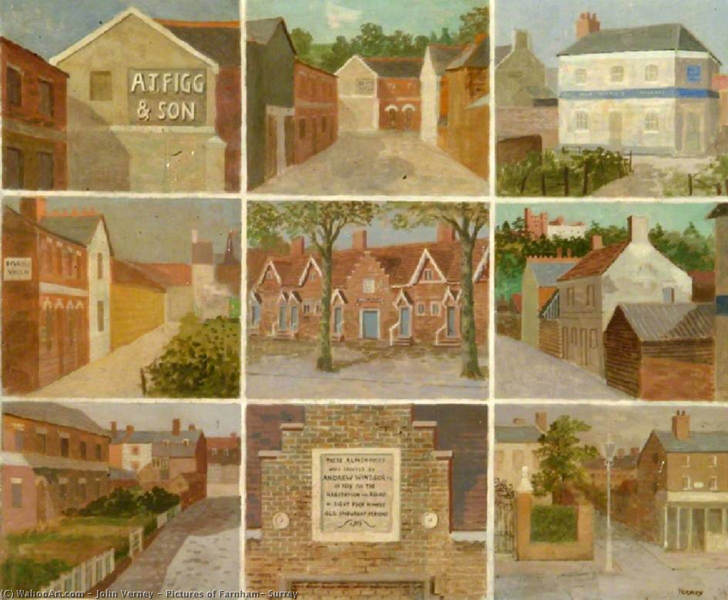Wikioo.org - The Encyclopedia of Fine Arts - Painting, Artwork by John Verney - Pictures of Farnham, Surrey