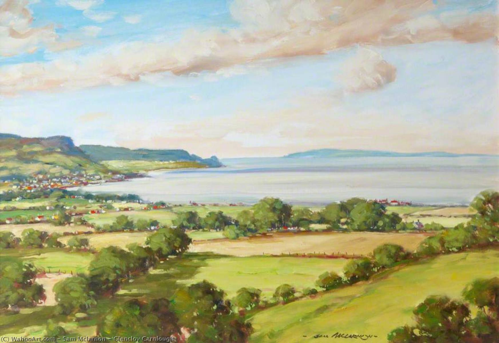 Wikioo.org - The Encyclopedia of Fine Arts - Painting, Artwork by Sam Mclarnon - Glencloy Carnlough