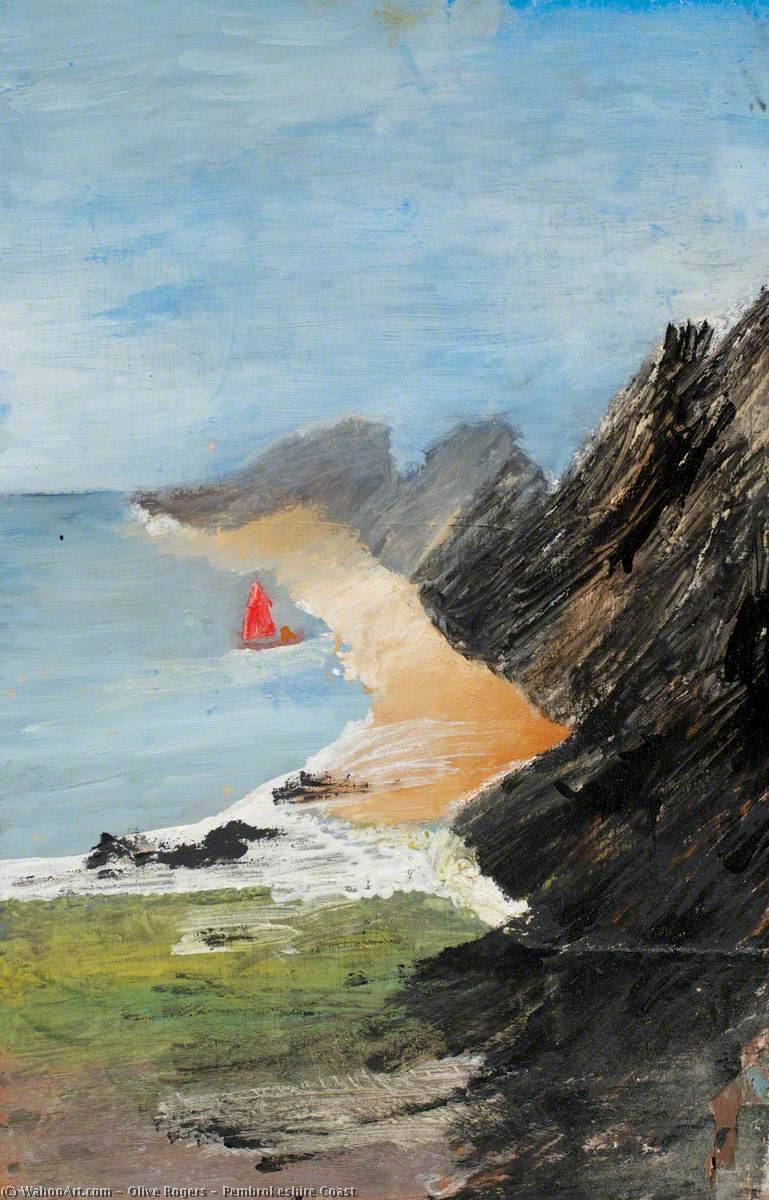 Wikioo.org - The Encyclopedia of Fine Arts - Painting, Artwork by Olive Rogers - Pembrokeshire Coast