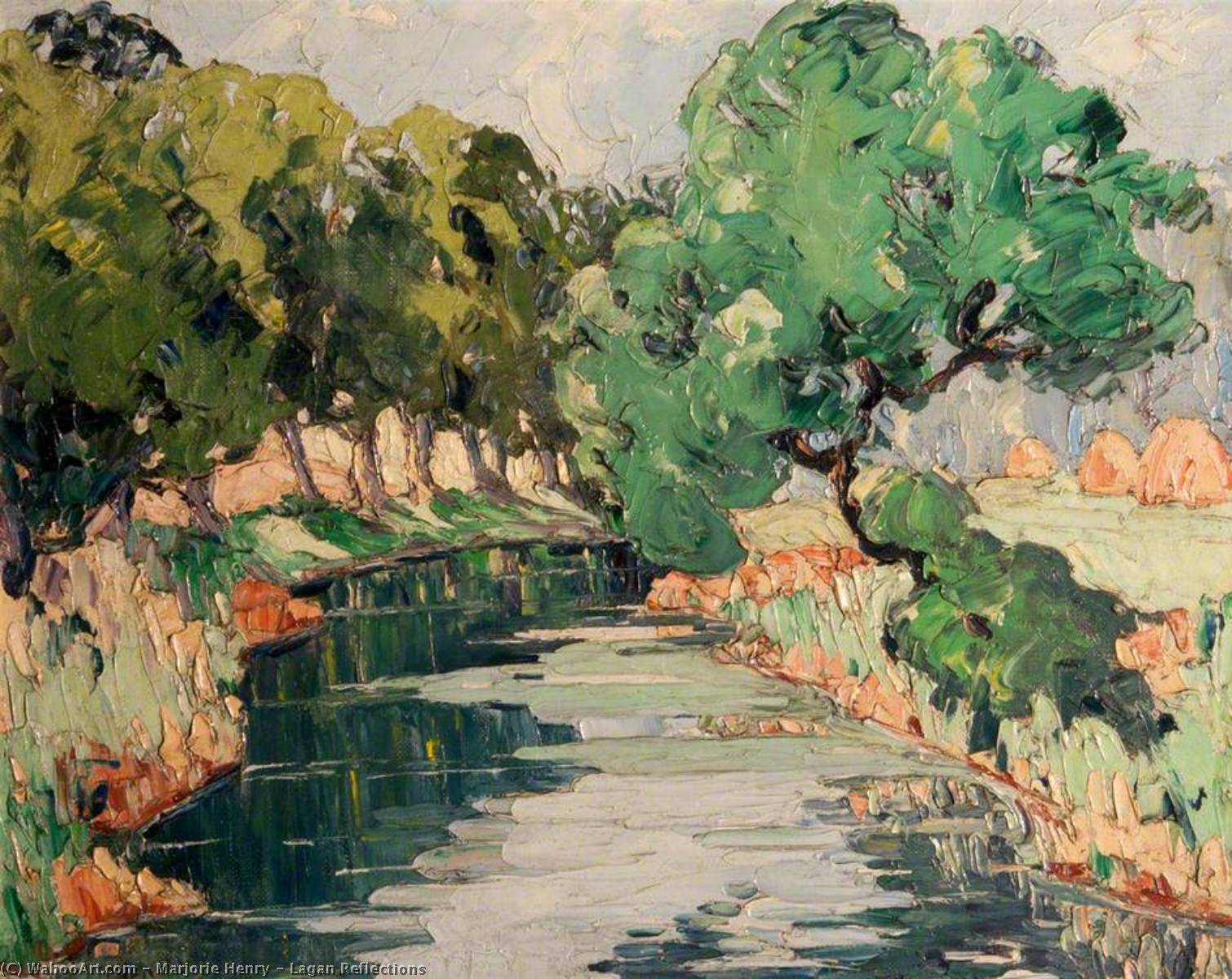 Wikioo.org - The Encyclopedia of Fine Arts - Painting, Artwork by Marjorie Henry - Lagan Reflections