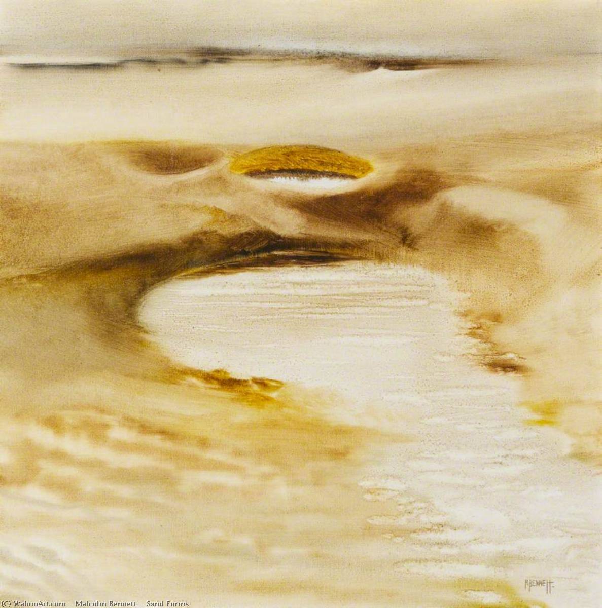 Wikioo.org - The Encyclopedia of Fine Arts - Painting, Artwork by Malcolm Bennett - Sand Forms