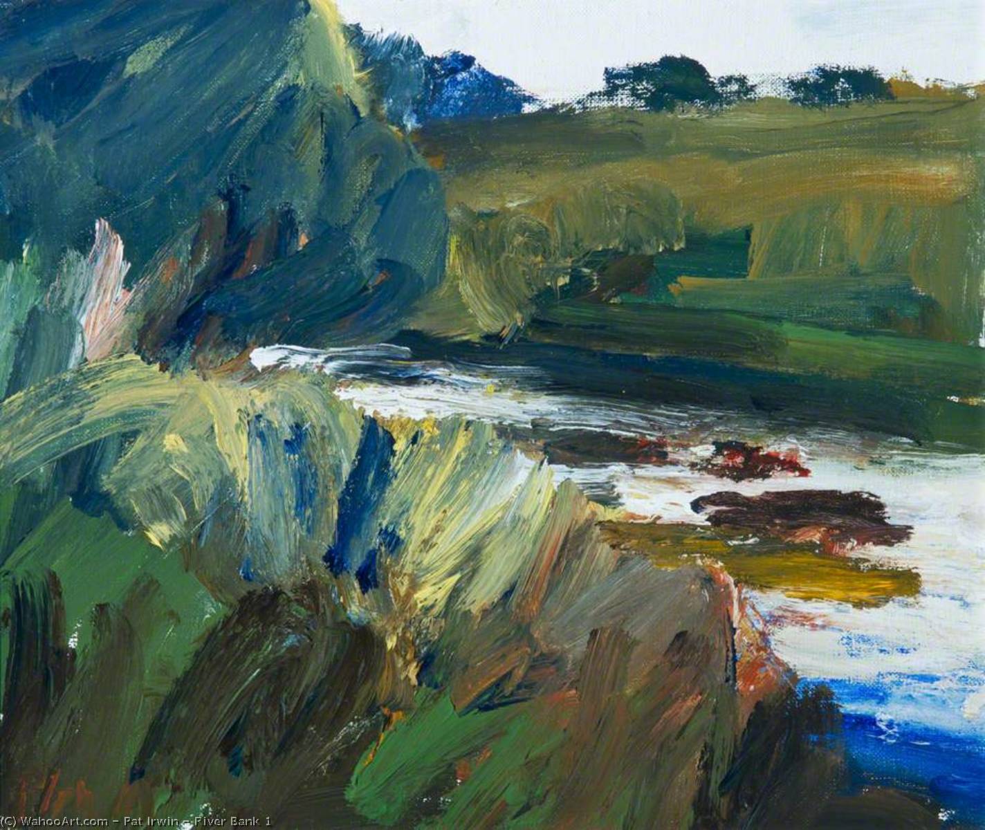 Wikioo.org - The Encyclopedia of Fine Arts - Painting, Artwork by Pat Irwin - River Bank 1