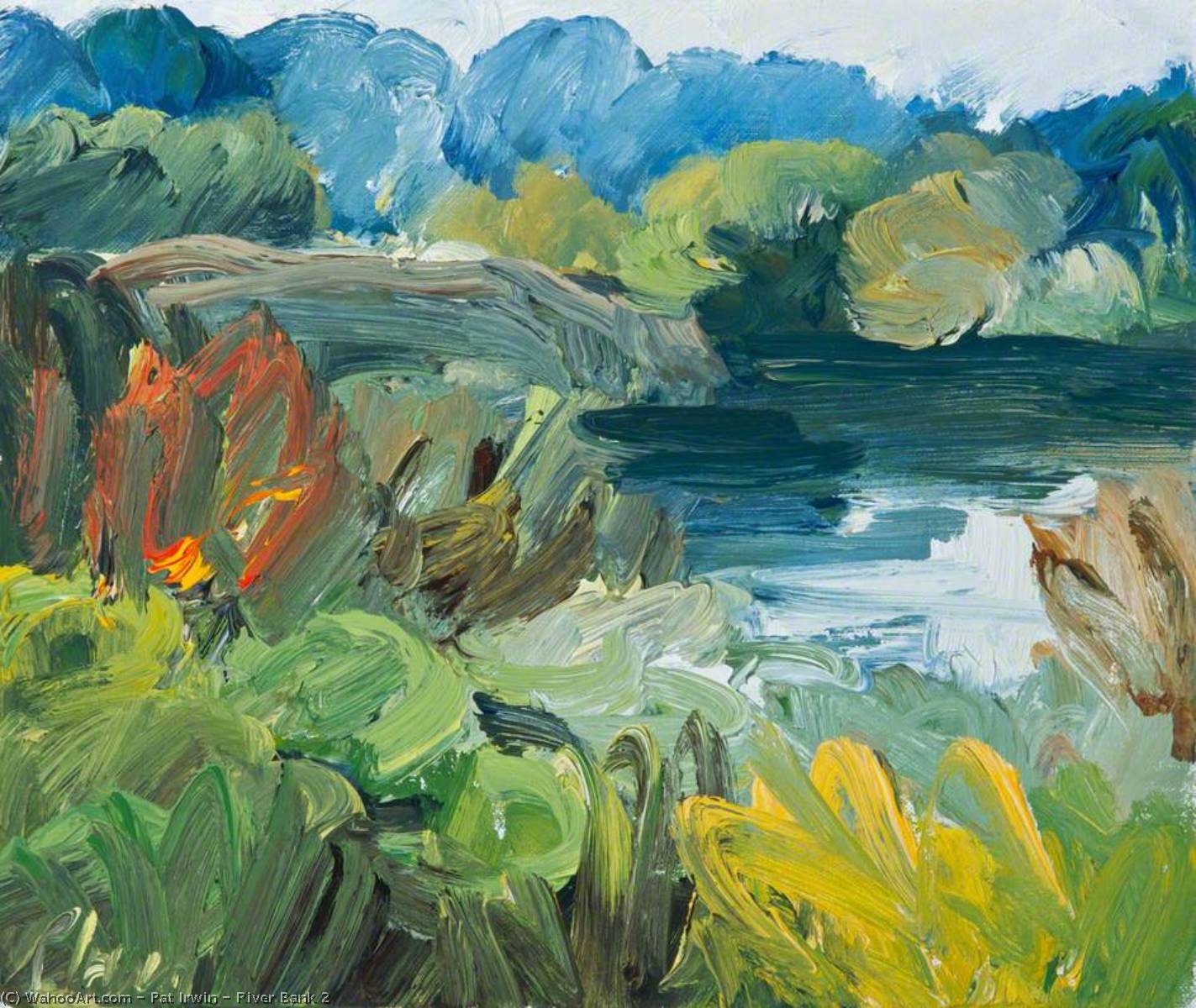 Wikioo.org - The Encyclopedia of Fine Arts - Painting, Artwork by Pat Irwin - River Bank 2