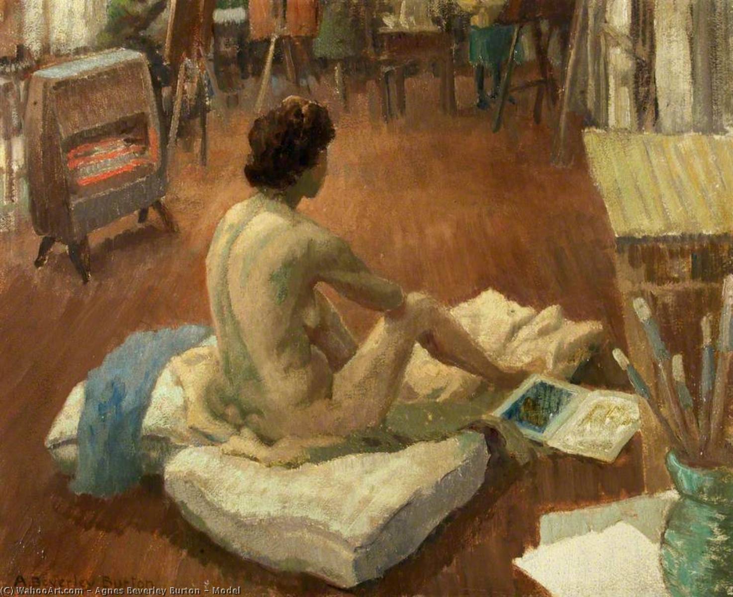Wikioo.org - The Encyclopedia of Fine Arts - Painting, Artwork by Agnes Beverley Burton - Model