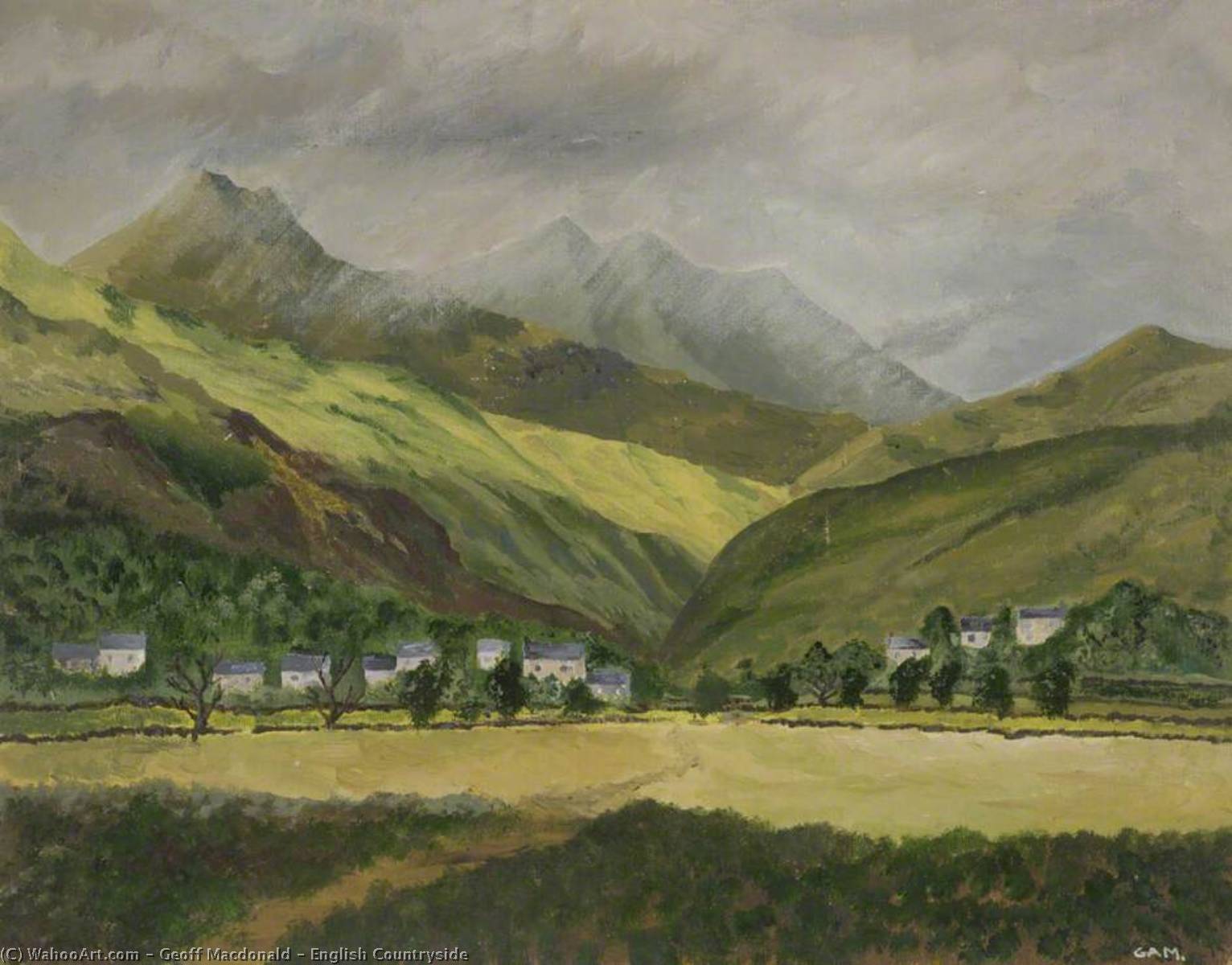 Wikioo.org - The Encyclopedia of Fine Arts - Painting, Artwork by Geoff Macdonald - English Countryside